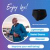 PROTECHDRY - Washable & Reusable Urinary Incontinence Cotton Brief Underwear for men, with Front Absorbent Area (Large, Black)
