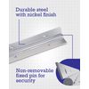 Hardware Essentials 853400 Continuous Pin 12" x 1-1/2" Stainless Steel