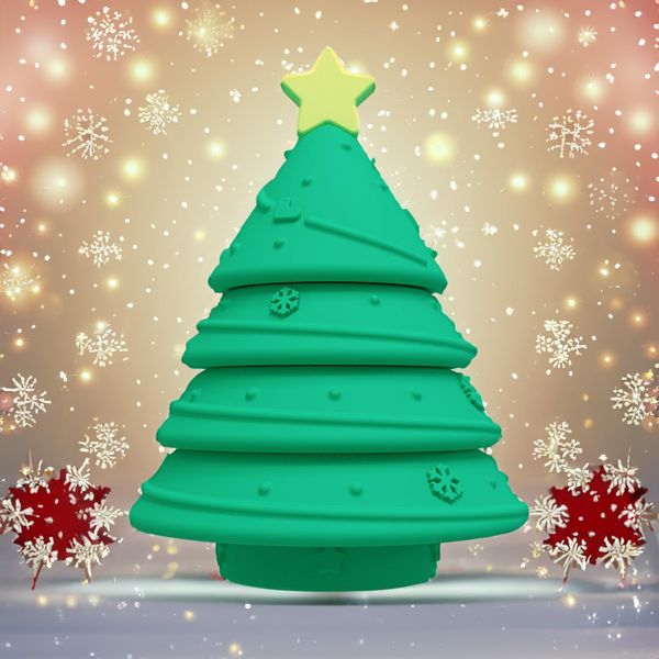 MENG YANG Christmas Babies Sensory Toy 6-12 Months Toddler Preschool Learning Christmas Tree Silicone Stacking Travel Toys, for 1 2 3Year Old Boys＆Girls…