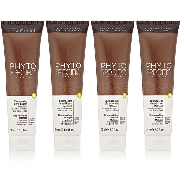 Phyto PhytoSpecific Ultra-Smoothing Shampoo, 5 Oz (4 Pack)