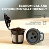 Coffee Filter Pods Eco Friendly 3 Hole Refillable Coffee Filter for Ninja Dual Brew Coffee Maker
