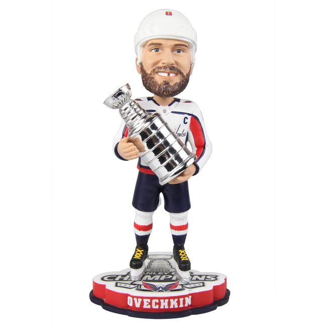 Alexander Ovechkin Washington Capitals 2018 Stanley Cup Champions Special Edition Bobblehead NHL