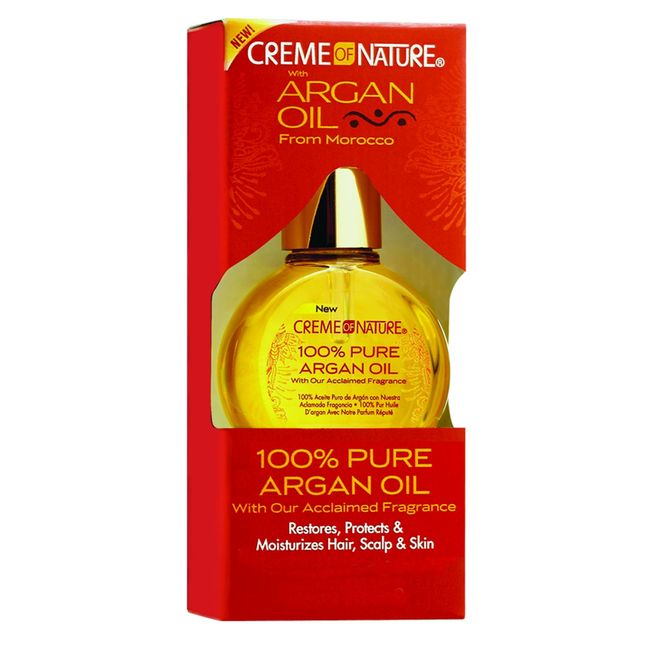 Creme of Nature 100% Pure Argan Oil Beauty Oil 29 ml or 1 oz, Yellow