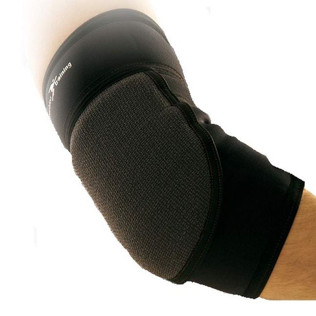 Precision Training Neoprene Padded Elbow Support - Black/Red, Small