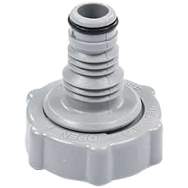 Bestway P6H1419 Pool Drain Connector Accessories Parts Replacement Components, Grey