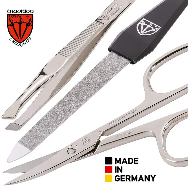  Solingen Nail Clippers, 2 Pcs Professional Sharp Tools Set, Stainless Steel Metal Made in Germany