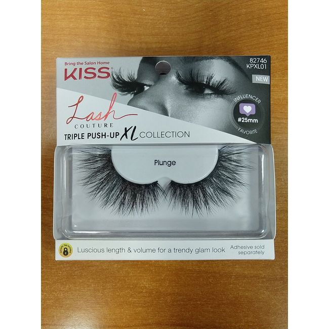 KISS Lash Couture Triple Push Up XL False Eyelashes Plunge 82746 KPXL01  - E5C