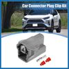 A ABSOPRO 1 Set 1 Pin Knock Sensor Connector Adapter Plug Clip Kit Replacement for Toyota Item Replacement