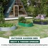 Land Guard Galvanized Raised Garden Bed Kit, Galvanized Planter Garden Boxes Outdoor, Oval Large Metal for Vegetables………