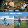 VILLEY 2-Pack Portable Folding Camping Chair 330LBS Load No Assembly Quick Setup
