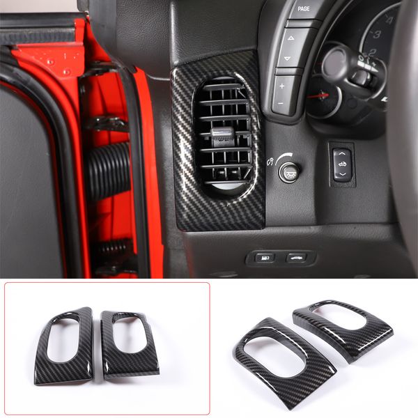 ABS Front Side Air Conditioning Outlet Vent Cover Trim For Corvette C6 2005-2013