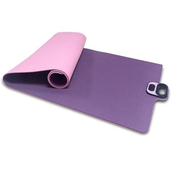 Melience 3in1 Timer Yoga Mat TPE Portable Fitness Mat, Gray