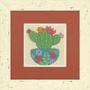 DIMENSIONS 71-07248 Happy Cactus Modern Needlepoint Kit, 5'' x 5''