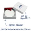 TooLoud Happy Easter Gel Look Print Circular Flat Christmas Ornament