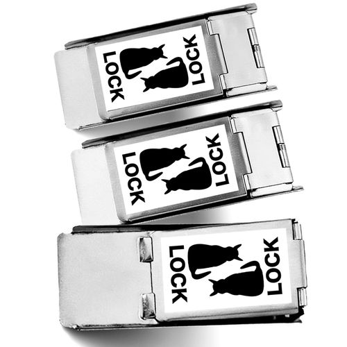 Someyer Screen Door Stopper, Cat Giving Up Escape, Symmetrical Design, Screen Door Lock, Prevents Cat Screen Doors, Auxiliary Lock, White, 3 Pieces