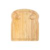 Apollo Rubberwood Breakfast Bread Toast Serving Tray with Egg & Cheese Holder Board