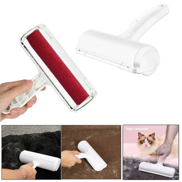 Pet Hair Remover Sofa Clothes Lint Cleaning Brush Reusable Dog Cat Fur Roller UK