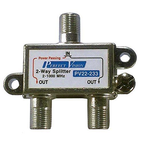 SP20 2 Way Splitter Video Coax Cable Combiner for UHF/VHF TV Antenna Signal Divider Channel