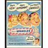 Print 1 spangles peppermint sweet advert 1950s