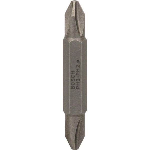 Bosch 2607001740 Screwdriver Bit Double, Ph 2-Ph 2, 45mm Length, Blue