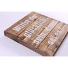 Wood Sign - Willst du glücklich sein, dann sei es !