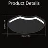 Clear Face Visors, 10 Pcs Eye Shield After Cataract Surgery Plastic Face Shield Transparent Eyelash Shield Shower Face Eye Protector Shields Visors for Microblading Permanent Makeup Eyelash Extensions
