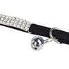 Lovely Kitten Collar, Cat Collar with Bell and Elastic Strap (Red+Black)