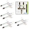 Sk8ology Skateboard Deck Display 5 Pc Kit Floating Wall Mount_AB