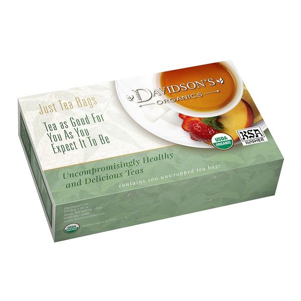 Davidson's Organics, Decaffeinated Spiced Raspberry, 100-count Unwrapped Tea Bags