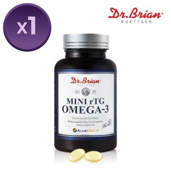 Dr. Brian Mini rTG Omega 3X 2 bottles 260 capsules, 130 tablets, 2ea