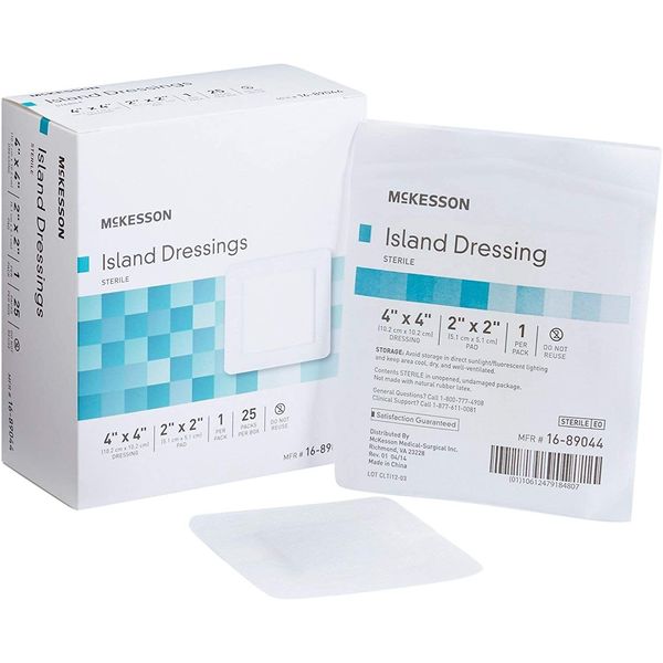 McKesson Island Dressing 4 in. X 4 in. Sterile (Box of 25)