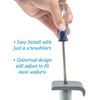 Deluxe KIT: Universal 3" Walker Wheels with Free Flexfit Universal Ski Glides