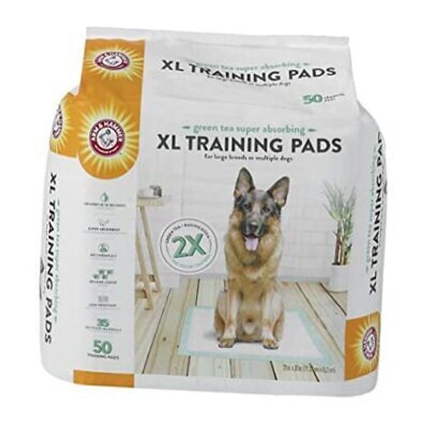 Green Tea Pet Training Pads 50-Ct Dog Training Pads with 28" x 30" (Pack of 1)