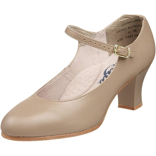 Capezio 2" Student Footlight Character Shoes Character Shoe - Tan, 8m