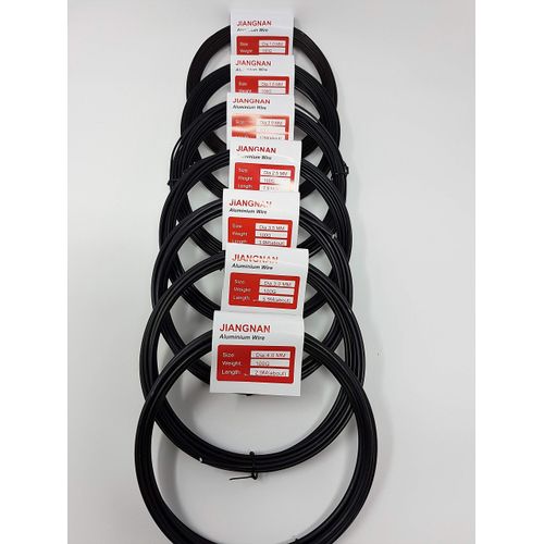 7 Rolls of 100g Hui-Tong Bonsai Tree Wire - One of Each Size