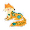 Cute Fox Sitting - 12" Vinyl Sticker Waterproof Decal