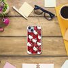 Personalaizer Flexible Case Compatible with iPhone 15 Plus Hello Kitty with Bows and Polka Dots transparent