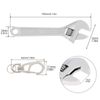 OriGlam Mini Wrench Tool Keychain, Spanner Keyring Pendant, Keychain Creative Mini Adjustable Wrench Key Chain Spanner Key Chain (Silver)
