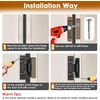 4.5" Hidden Door Hinge/Invisible Door Silent Door Hinge 110 Degree Swing Hinge 2