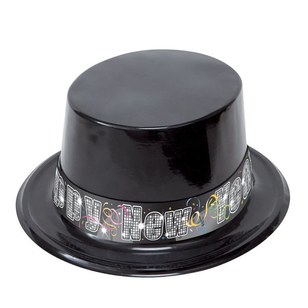 Plastic Countdown to New Years Top Hat