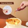 Prebarfun 10-Pack Squeezy Condiment Bottles, 100ml Plastic Squeezy Sauce Bottles with Nozzles