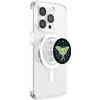 Celestial Moon Moth Butterfly Floral Pattern PopSockets PopGrip for MagSafe