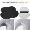 Underarm Sweat Pad, 60Pcs Adhesive Underarm Absorbing Pads Non Woven Fabric Armpit Dress Clothing Protection for Sweating Women and Men, Black