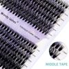 Individual Lashes 240PCS Cluster Lashes Extension D Curl 0.07mm 30D/40D Mixed 12-16mm Lash Clusters Wide Stem Individual Eyelashes Clusters DIY Eyelashes Extensions(30D+40D-0.07-D-MIX12-16)
