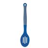 Colourworks Slotted Spoon, Silicone, Blueberry, 27 cm