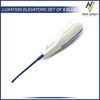 Set of 8 Dental Luxating Elevators Luxation Root Elevators Titanium Blue Tips