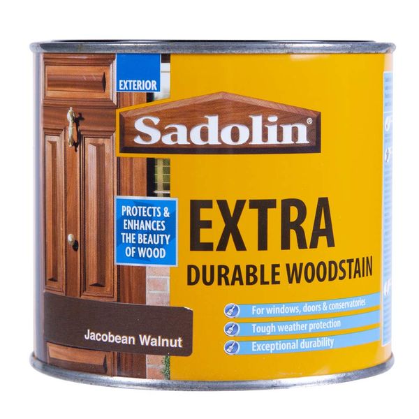 Sadolin Extra Durable Woodstain Jacobean Walnut 0.5 L