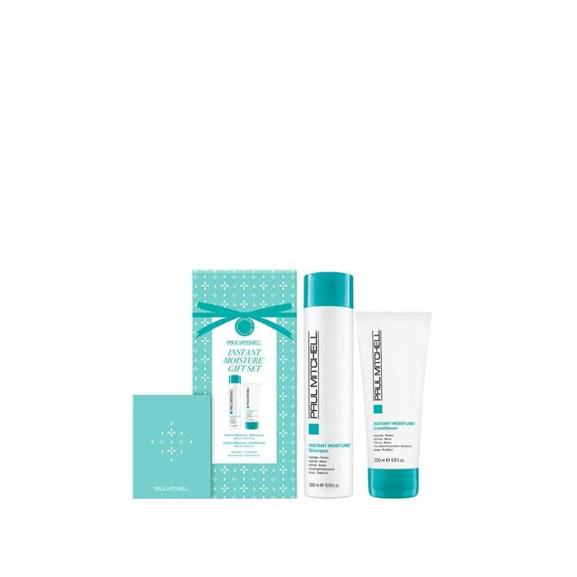 Paul Mitchell Instant Moisture Holiday Gift Set, Moisturizing Shampoo + Conditioner, For Dry Hair