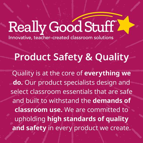Really Good Stuff Marked Measurement Rulers - Eighths - 6 rulers