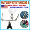 Helping Third Hand Magnifier Soldering Stand Clamp Holder Alligator Clip Tool